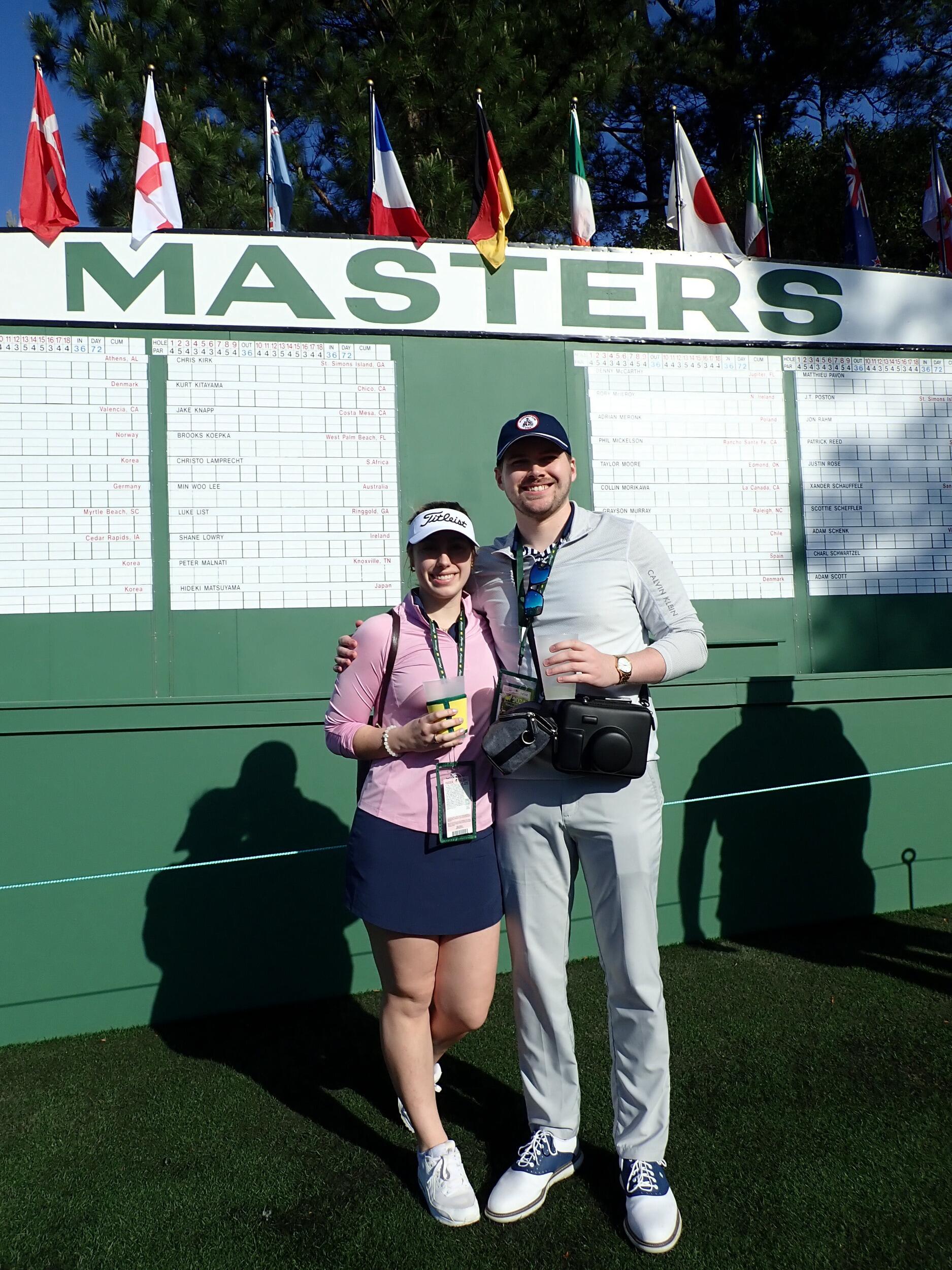 Danielle just wanted to take this chance to brag about winning the masters lottery. 
