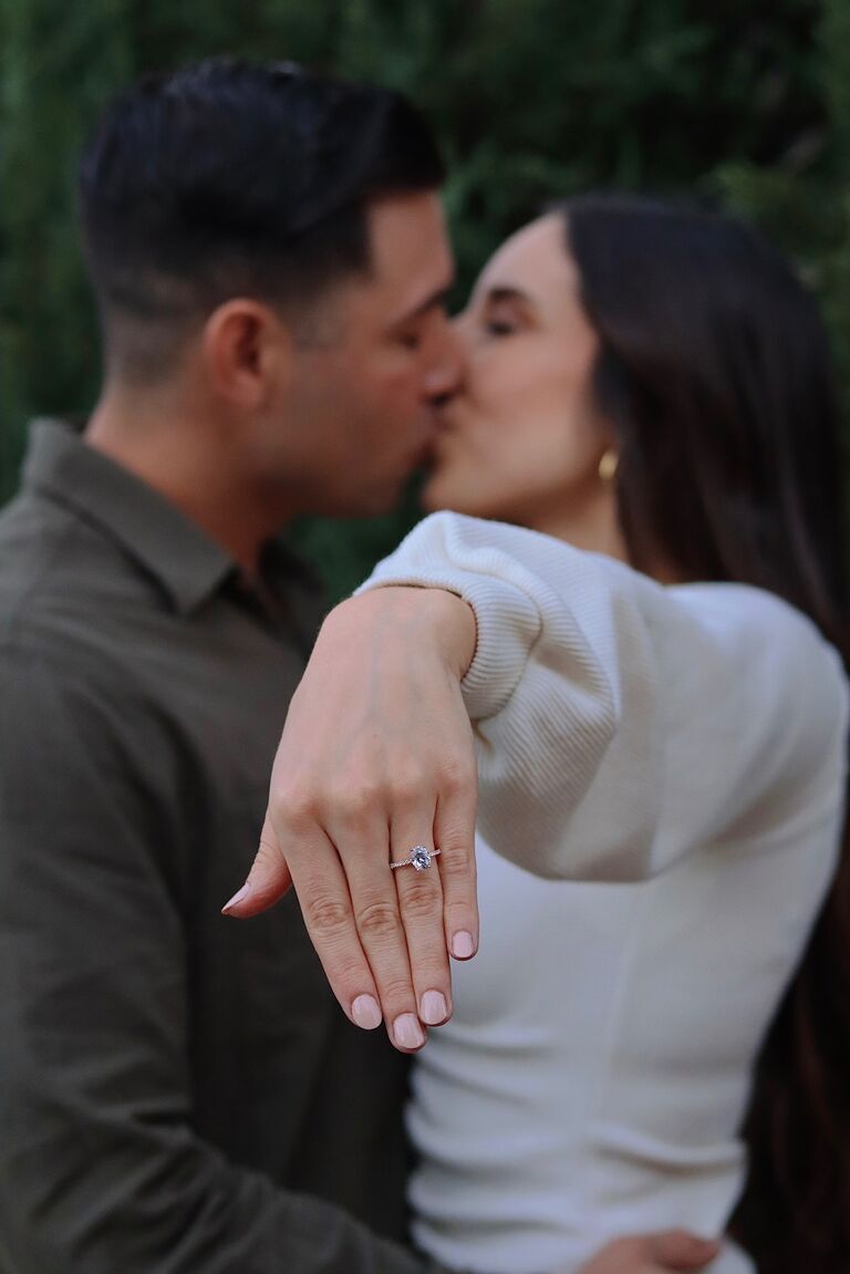The day Vance proposed! He surprised Linda with a private boat ride in Newport. He prepared dinner, wine, and photo albums to reflect on their 3 years together. It was a magical moment for both of them. 