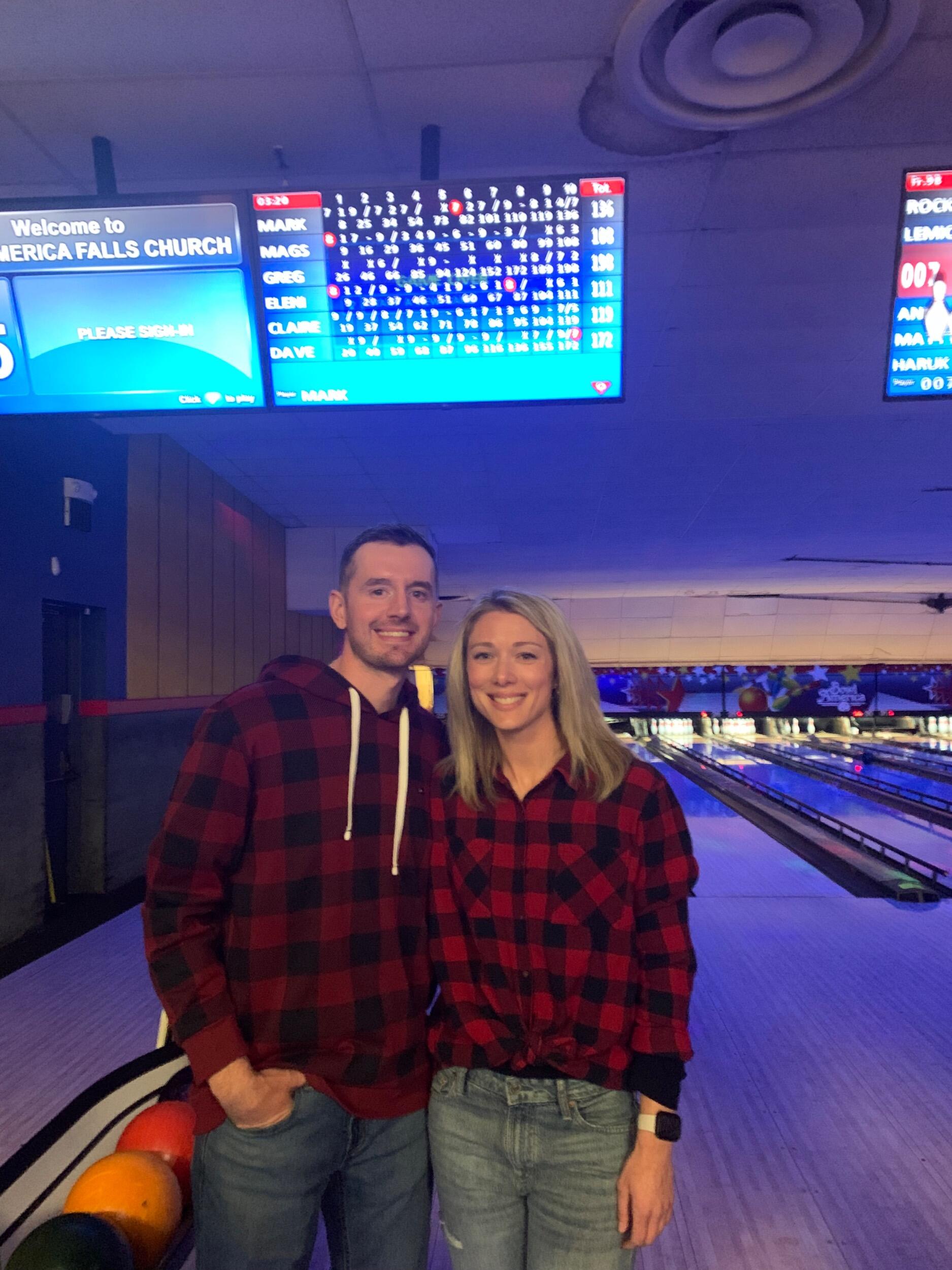 Twinning bowling night out. 