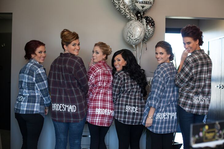 plaid bridesmaid shirts