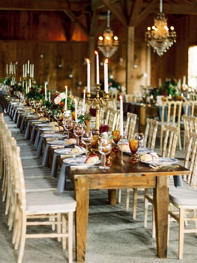 tall candle wedding centerpieces