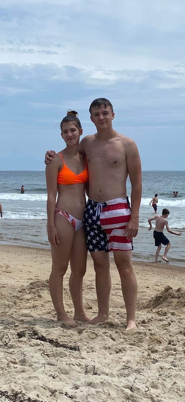 Fun at the beach in Rhode Island.