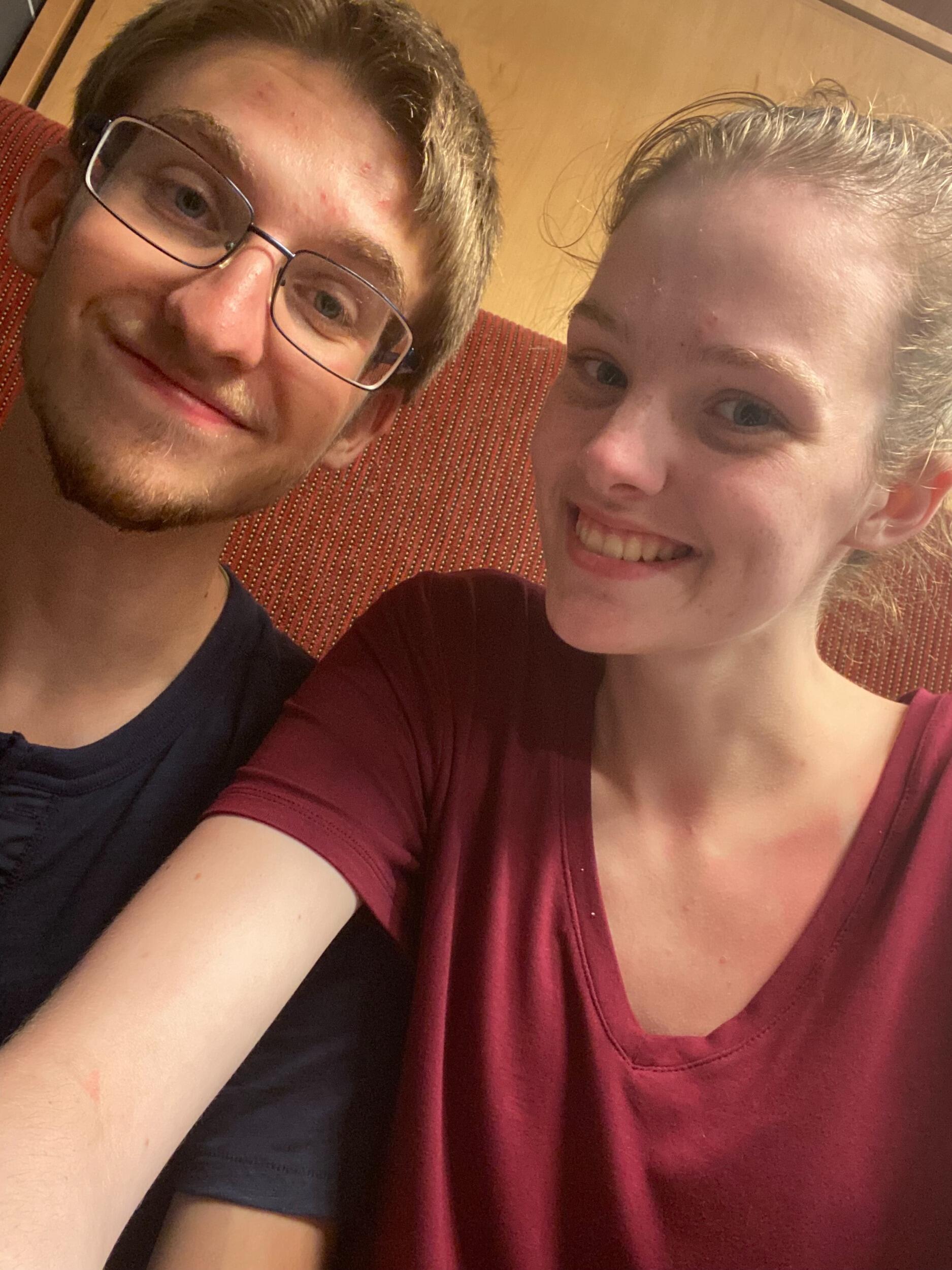 Back to school for junior year, which was Meghan and Johnathan's first normal year of college they got to experience