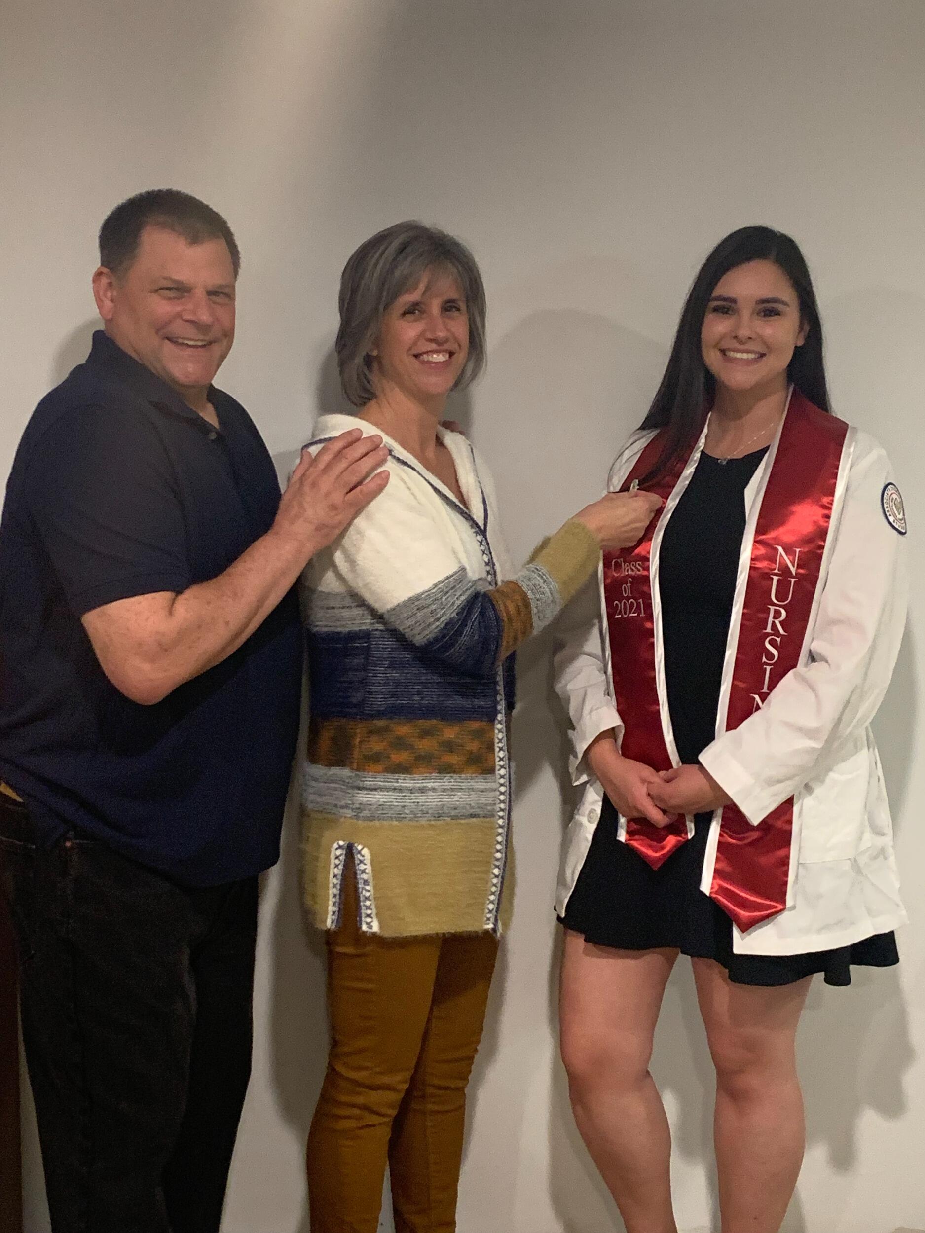 Katie graduates from the Santa Rosa Junior College with her Associate Degree in Nursing.