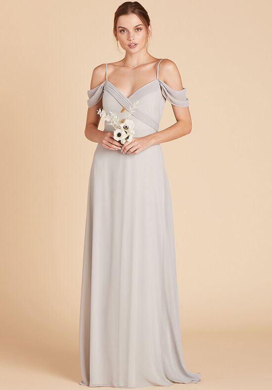 Birdy Grey Doris Dress in Chiffon Taupe Bridesmaid Dress