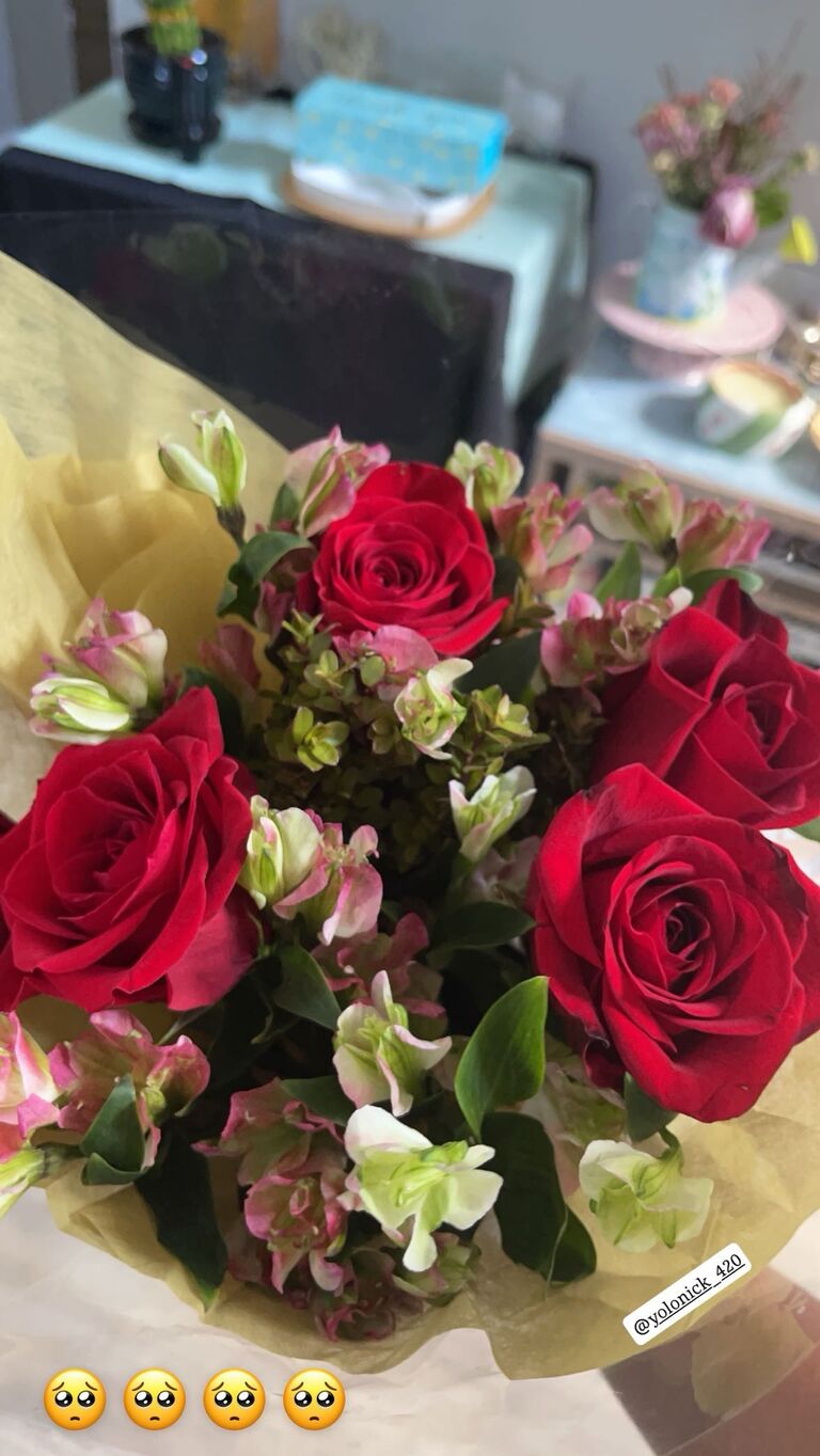 First flowers presented and a formal request made to her mom for a dinner invitation.