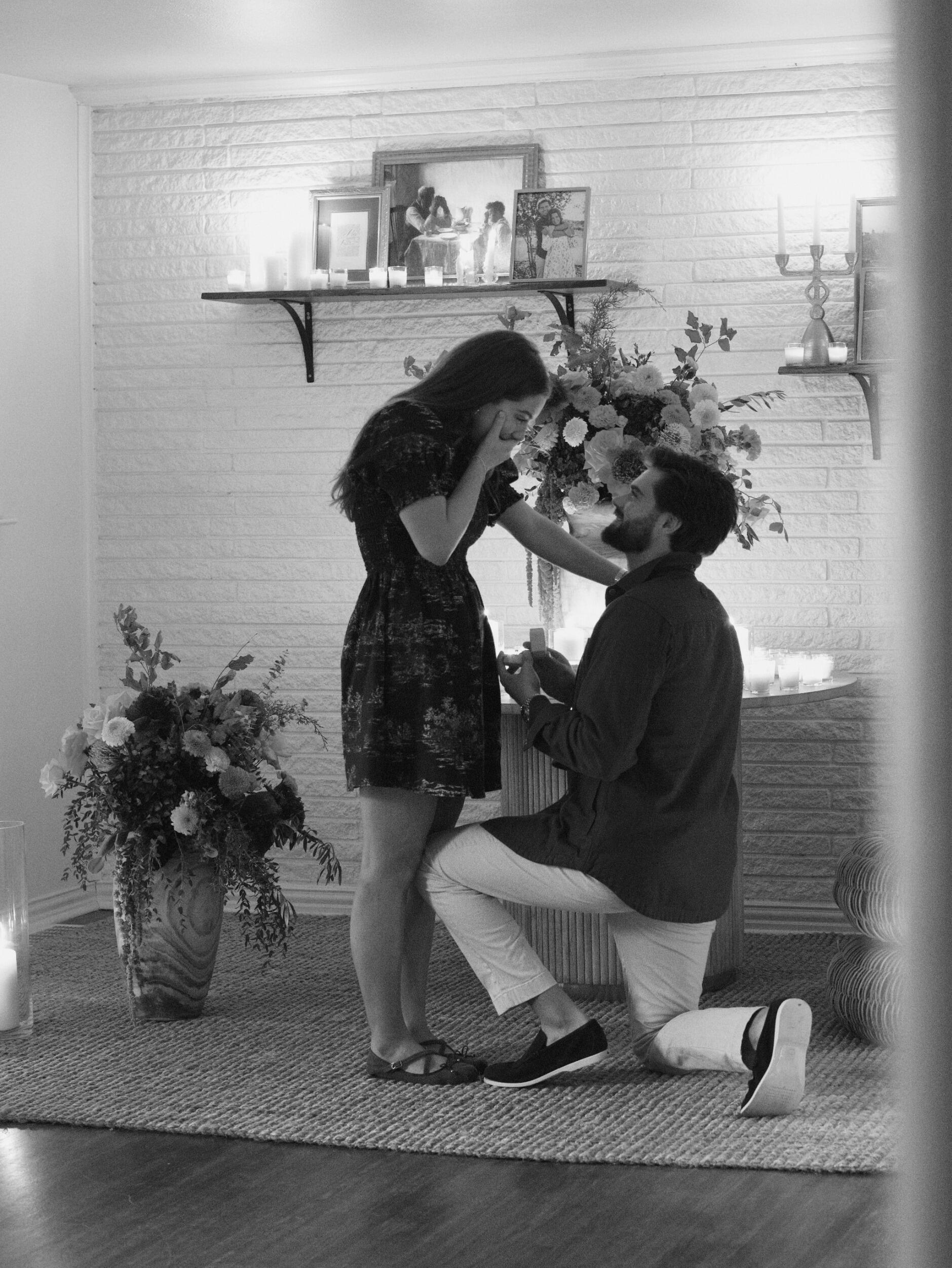 "He knelt to the ground and pulled out a ring and said..."!!!