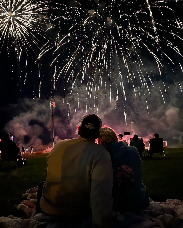 Our first time seeing fireworks together!