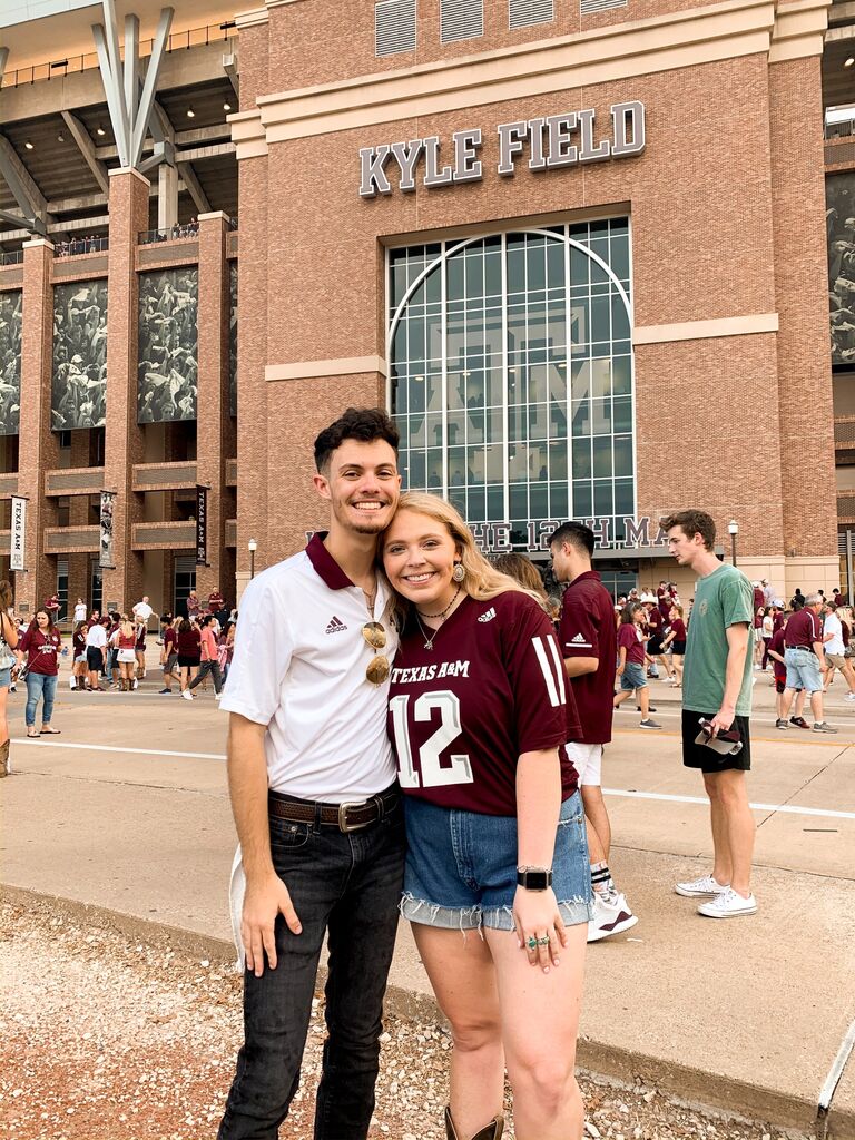 The start of MANY football games together @ Kyle's Field ;)