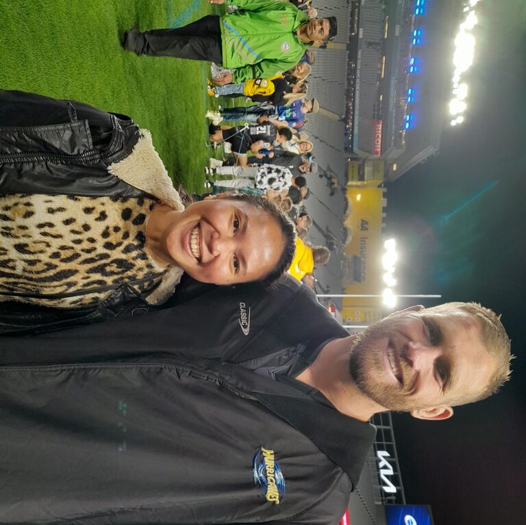 Dipta's first Wellington Hurricanes game