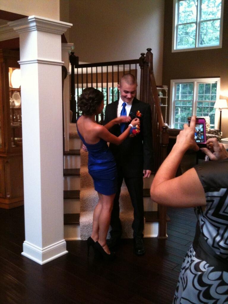 Joanna and Max's first Homecoming dance together. 