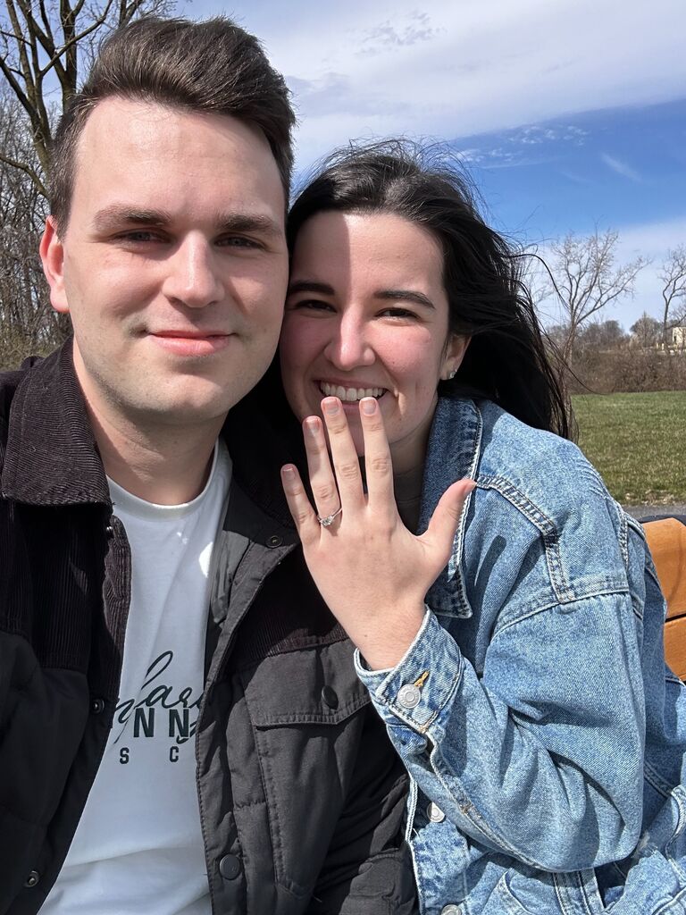 Got engaged on our trip back to Ohio!!!
