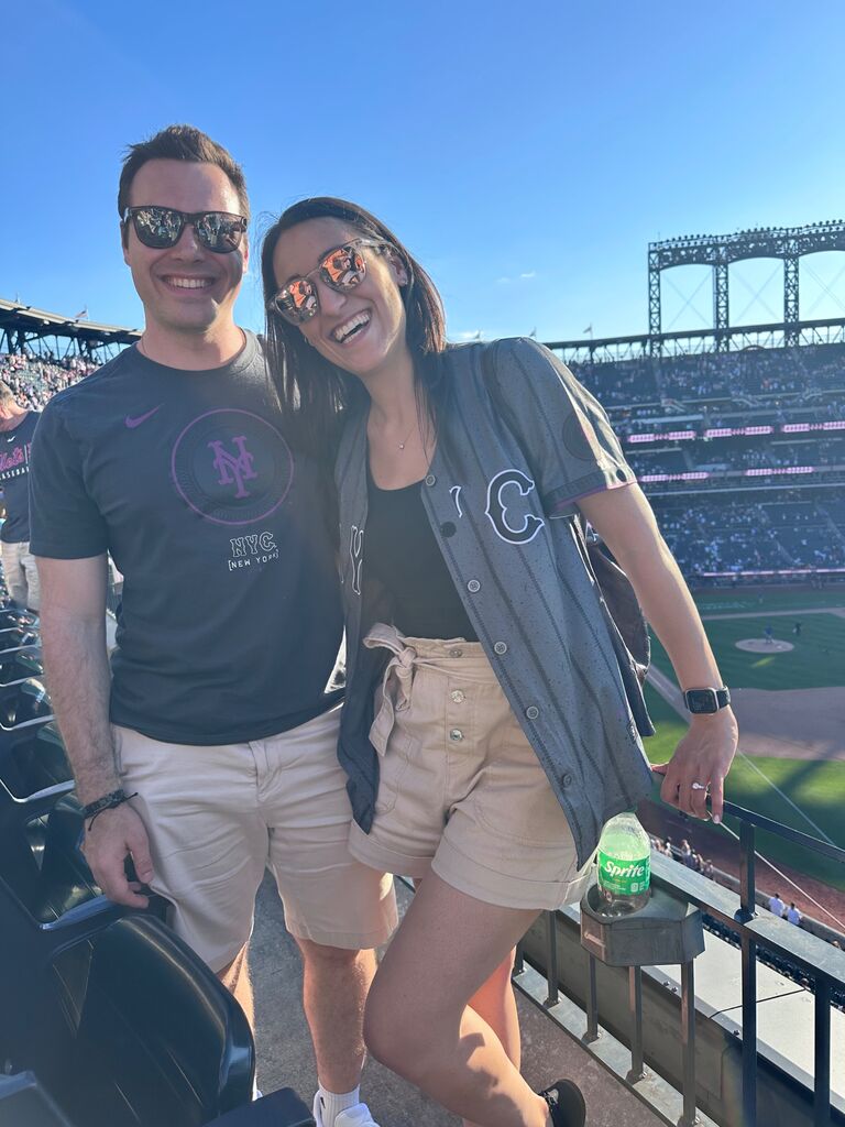 First Mets game together, and the Mets even managed to win!