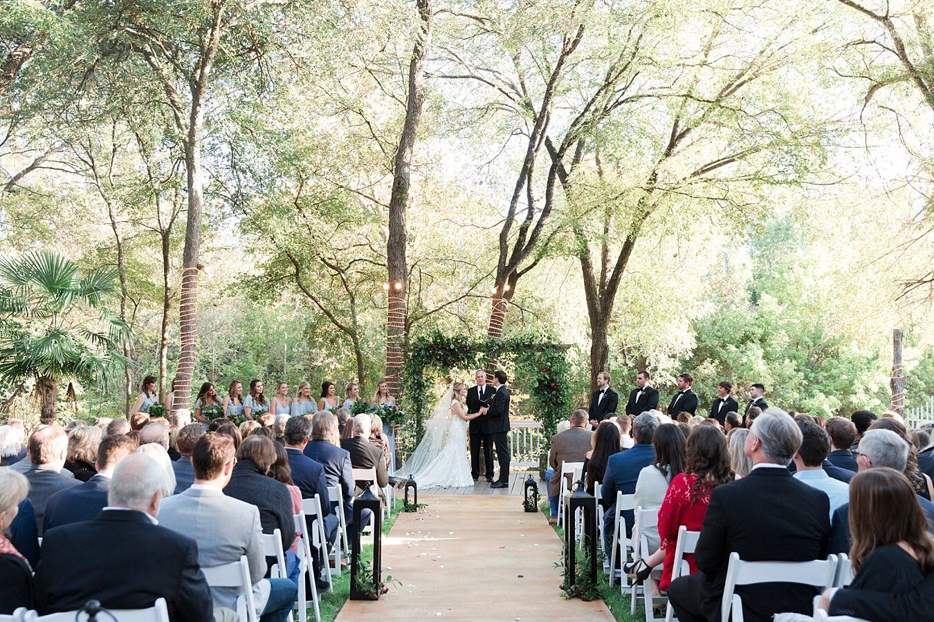 Peachy Streamer Decor for the Casa Blanca Open House in Round Rock, Texas —  Pop & Drop