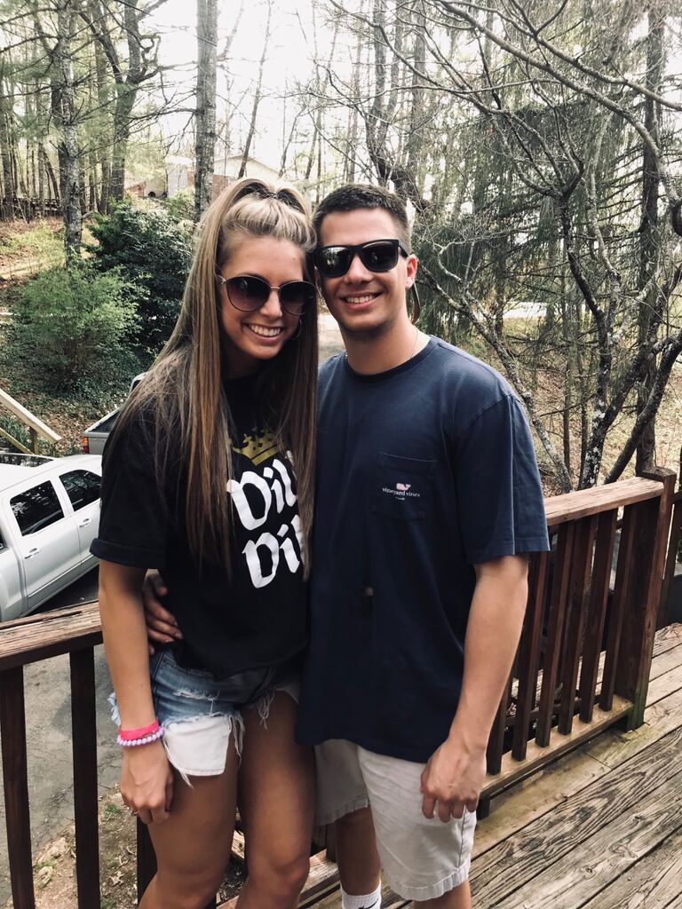 Robbie & Rachel enjoy Cullowhee in the Spring as friends.