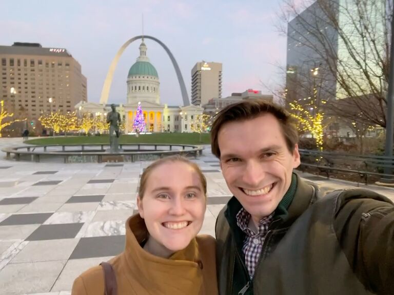 Bridget visits St. Louis and gets to see the famous Arch for the first time