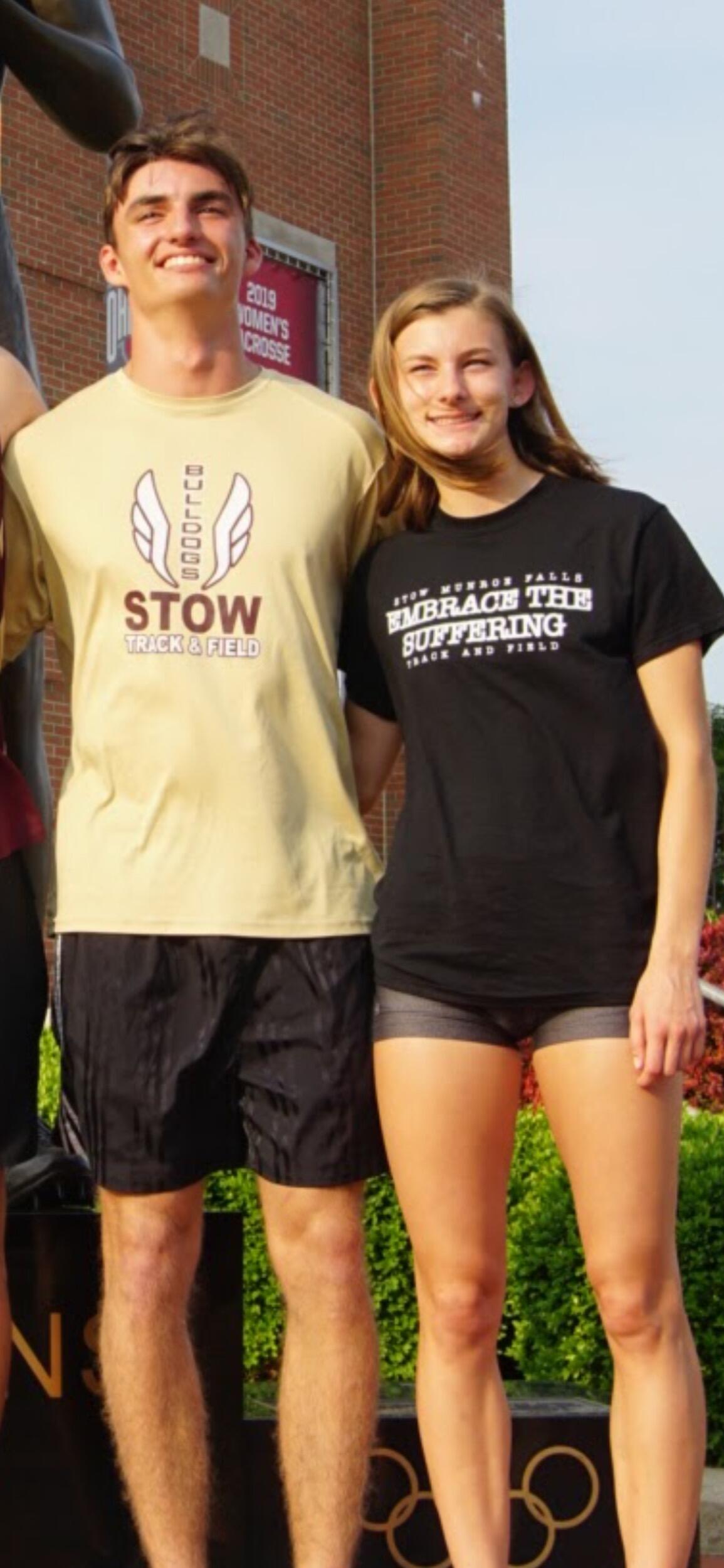 The day before Kyle asked Aimee out, also the State championship meet for track!