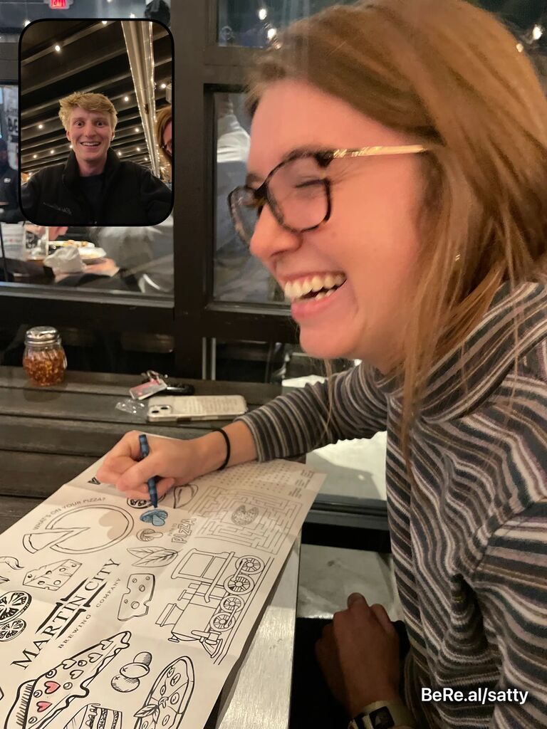 Our first date! 
We got tacos and went rock climbing:)