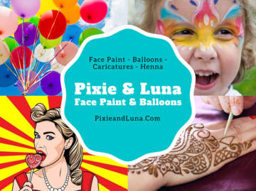 Pixie and Luna Face Paint and Balloons - Face Painter - Decatur, GA - Hero Main