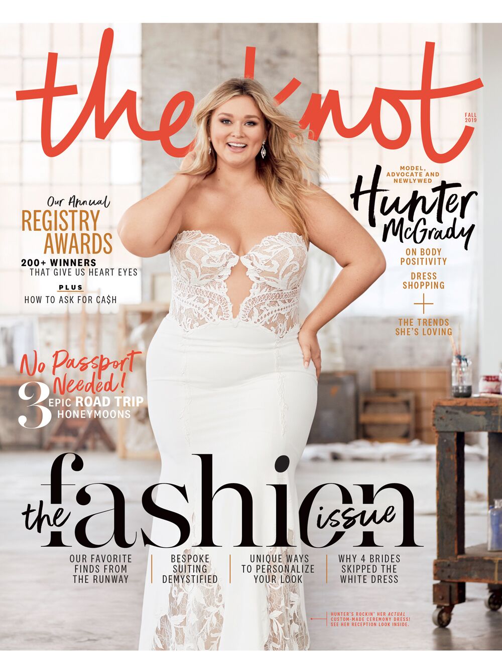 Hunter McGrady The Knot Fashion Issue Cover