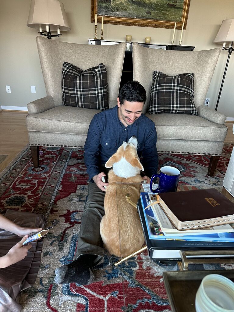 Mike gains Poppy's official approval. The whole family is relived as this would have been a deal breaker. Treat bribery may or may not have been involved. 