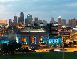 Kansas City missouri at night