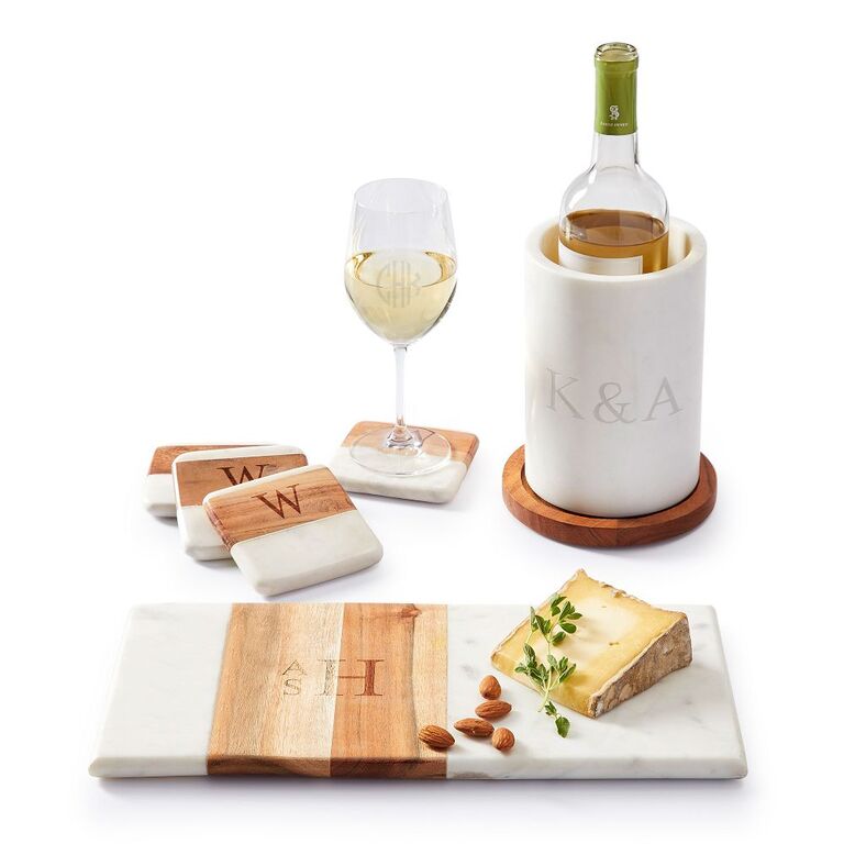 Mark & Graham wood and marble serving set wedding gift for sister