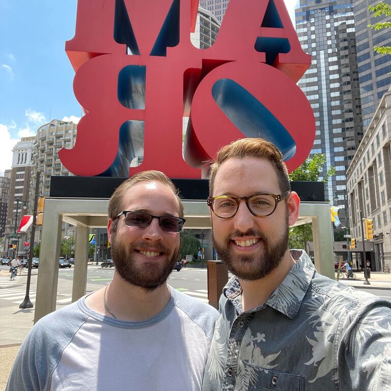 To celebrate the completion of one year of Austin's two-year graduate program, and to take a break from work, Austin and Jason visited Philadelphia. This is one of their favorite vacations together to date. 