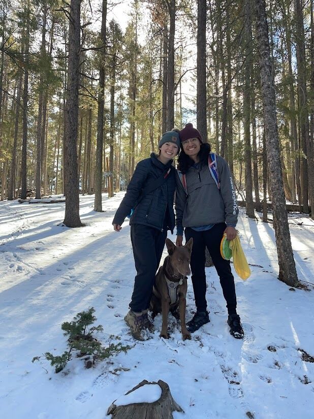 The coolest snowy disc golf course we played at in the Rocky Mountains!