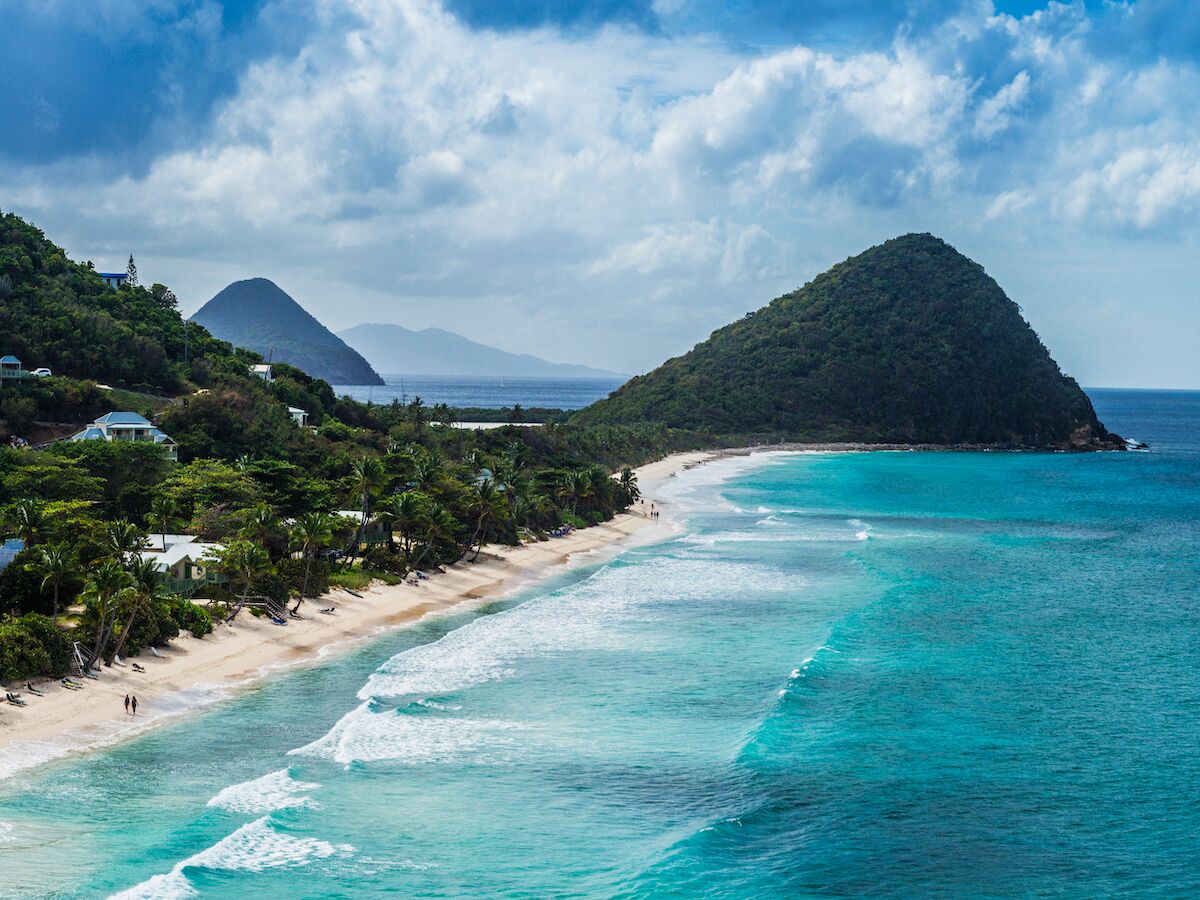  Long Bay Beach in Tortola, British Virgin Islands.