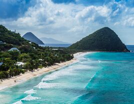  Long Bay Beach in Tortola, British Virgin Islands.