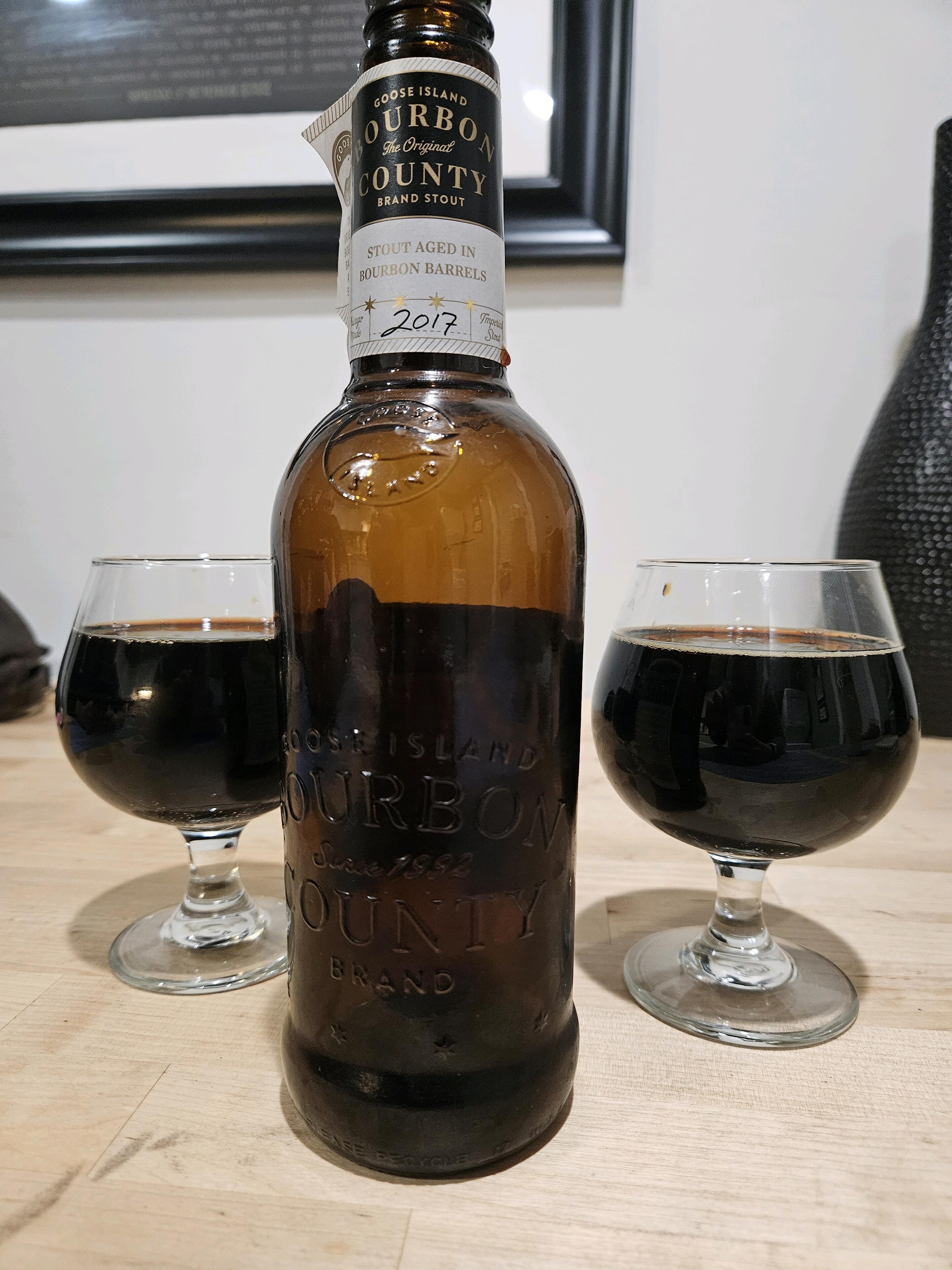 Our first Bourbon County together from the year we met.