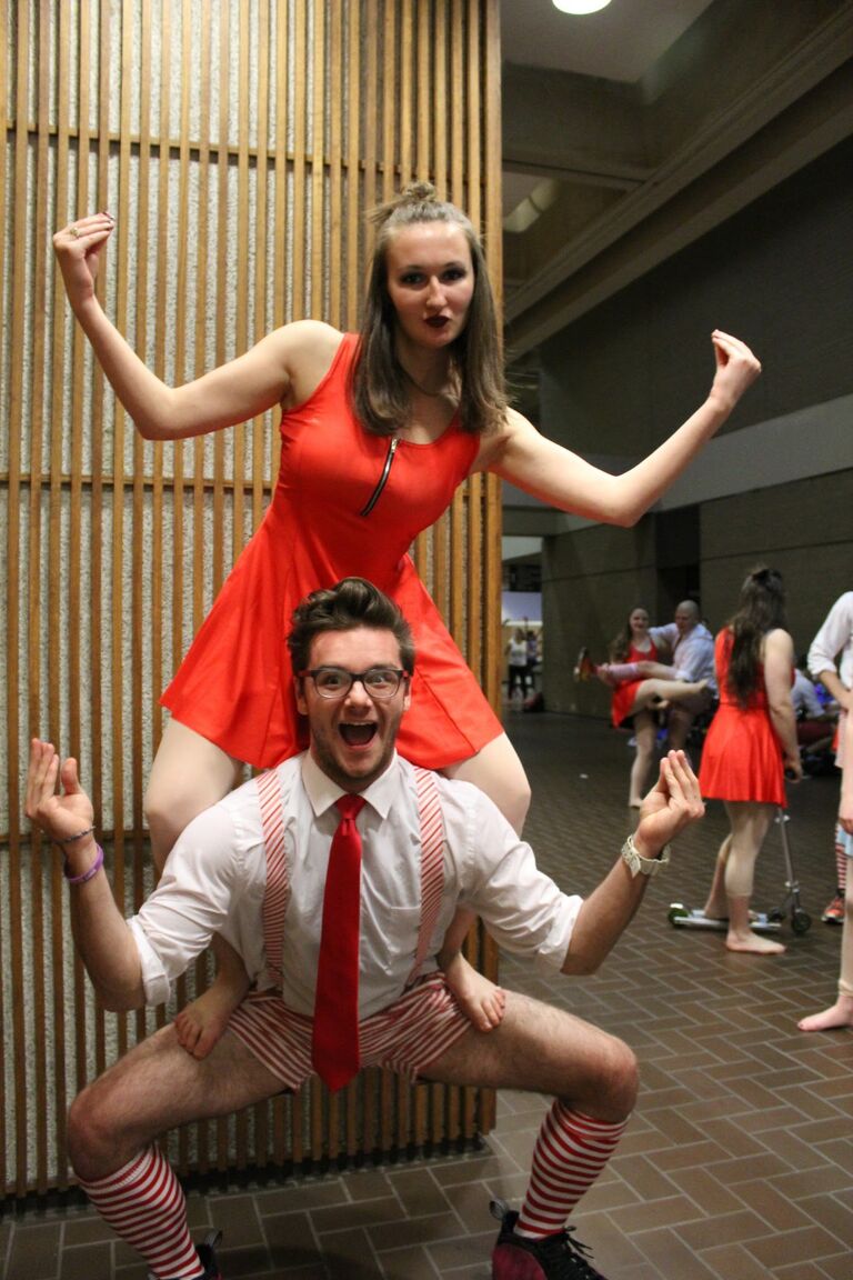 It all started when fate paired our Greek life organizations together for Greek Week, but Lily (who's also a Bridesmaid!) paired us as dance partners for Greek Sing. Little did we know what life had in store for us!