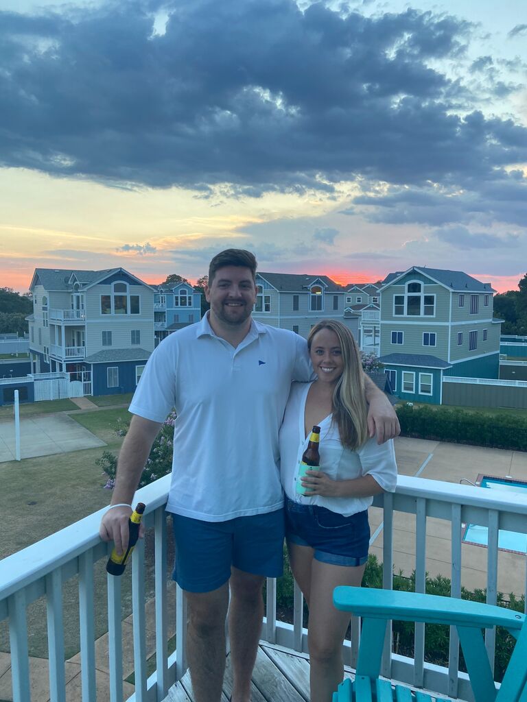 Our first vacation together was to the Outer Banks! This trip was when we became officially-official!
