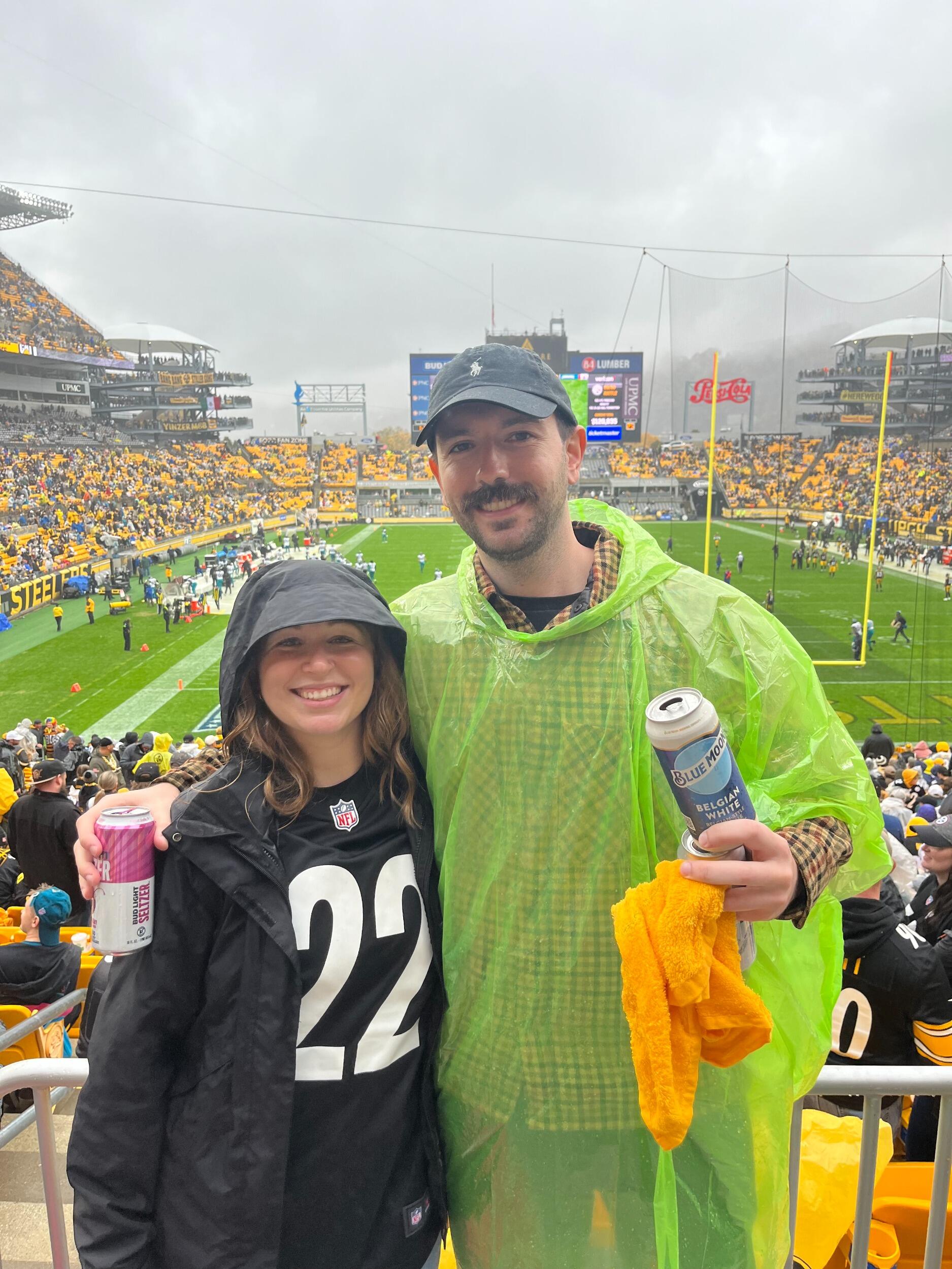 Rainy Football Game in Pittsburgh 