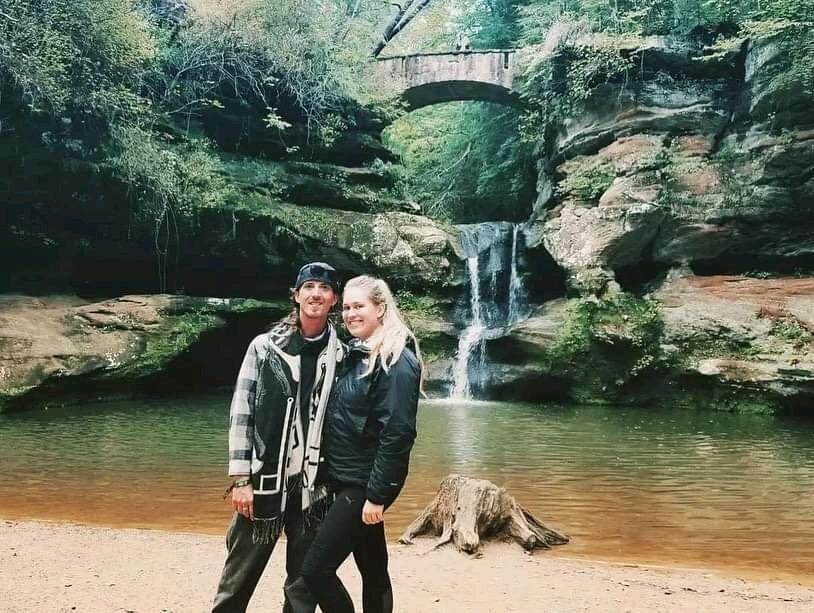 Our first trip together! 
📍Hocking Hills Ohio