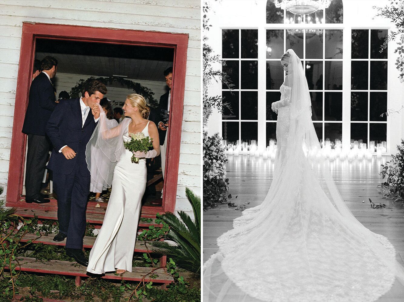 John F. Kennedy Jr. and Carolyn Bessette Kennedy Wedding and Hailey Bieber