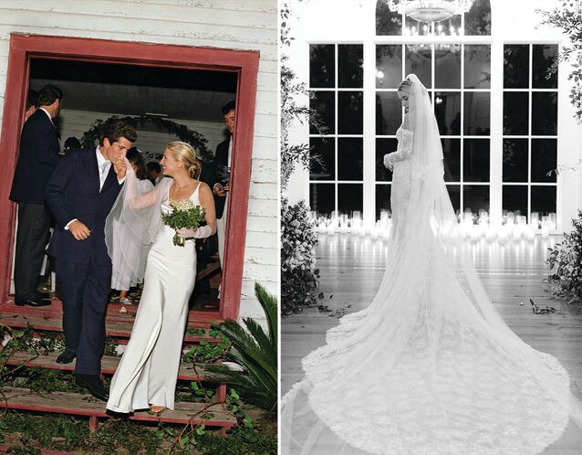 John F. Kennedy Jr. and Carolyn Bessette Kennedy Wedding and Hailey Bieber