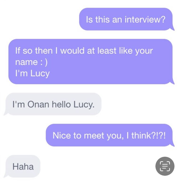 Ok Cupid, where we first "met!" 