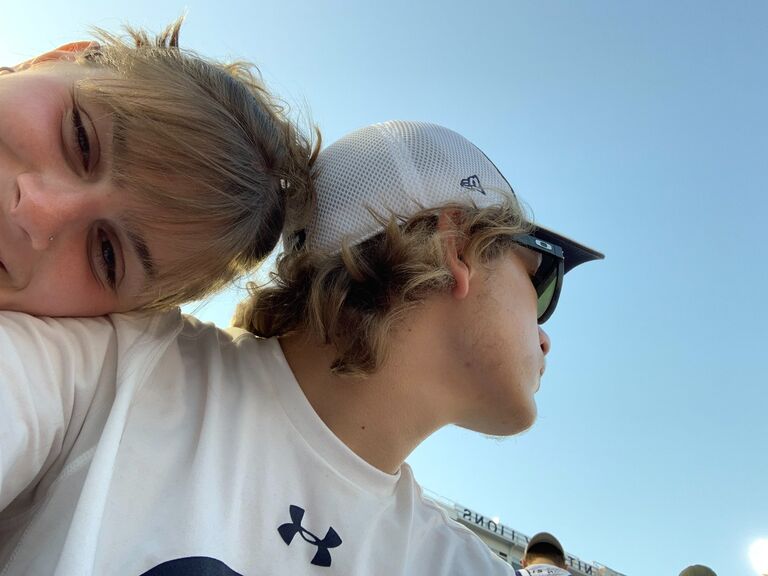Liz and Lyle's first Penn State game together.