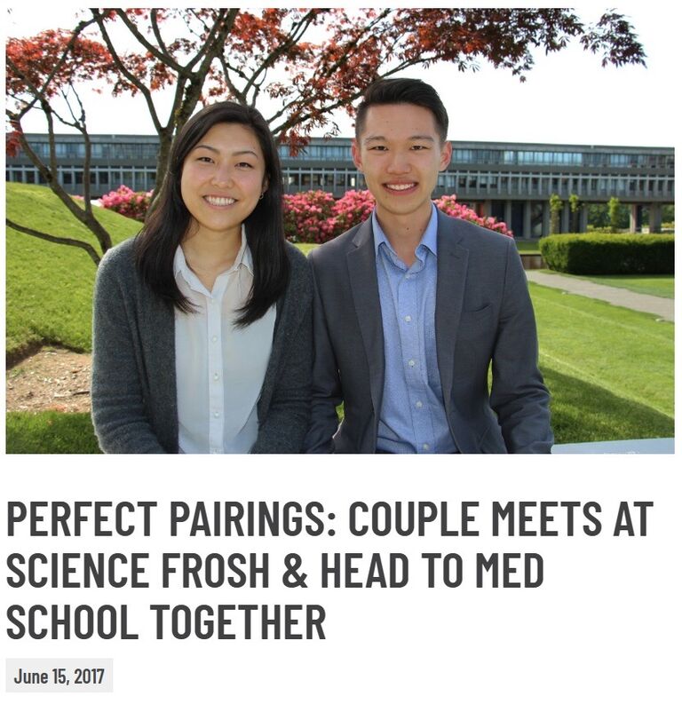 Seven years prior to their wedding day, SFU compared Nancy and Alec to a Tim Hortons soup and sandwich combo. 

Story here: https://www.sfu.ca/science/news/2017-news/perfect-pairings--couple-meets-at-science-frosh---head-to-med-sc.html