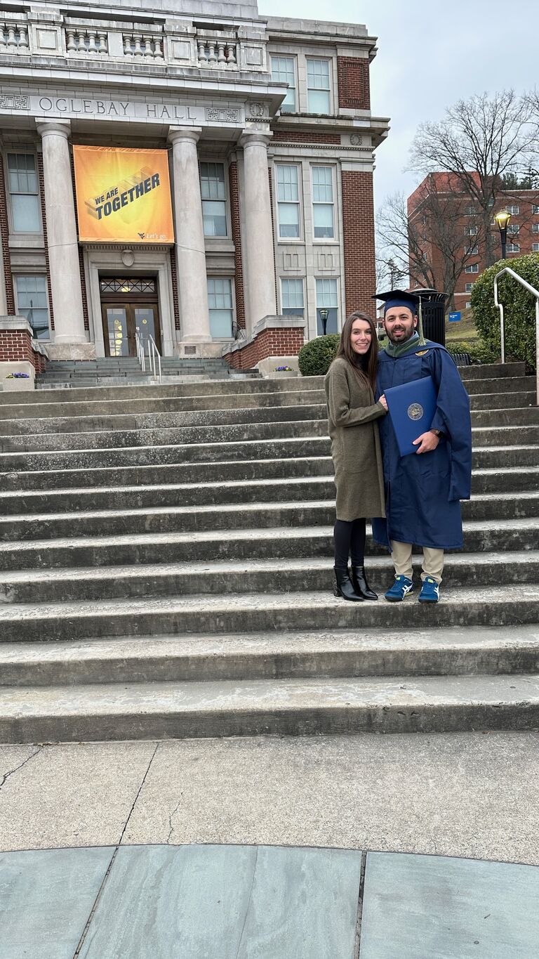 Brett Graduates from his Masters at West Virginia University