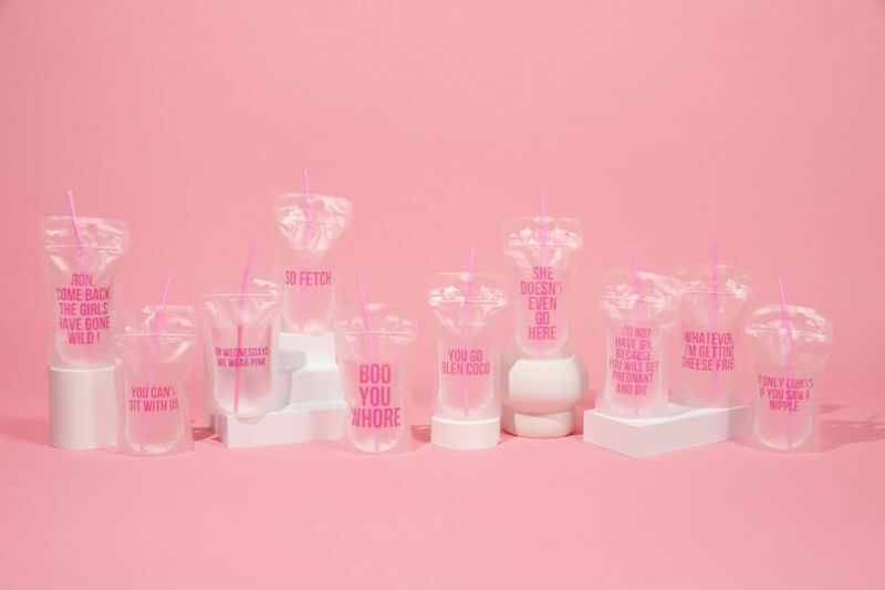 Drink Pouches - Mean Girls Themed Party Ideas