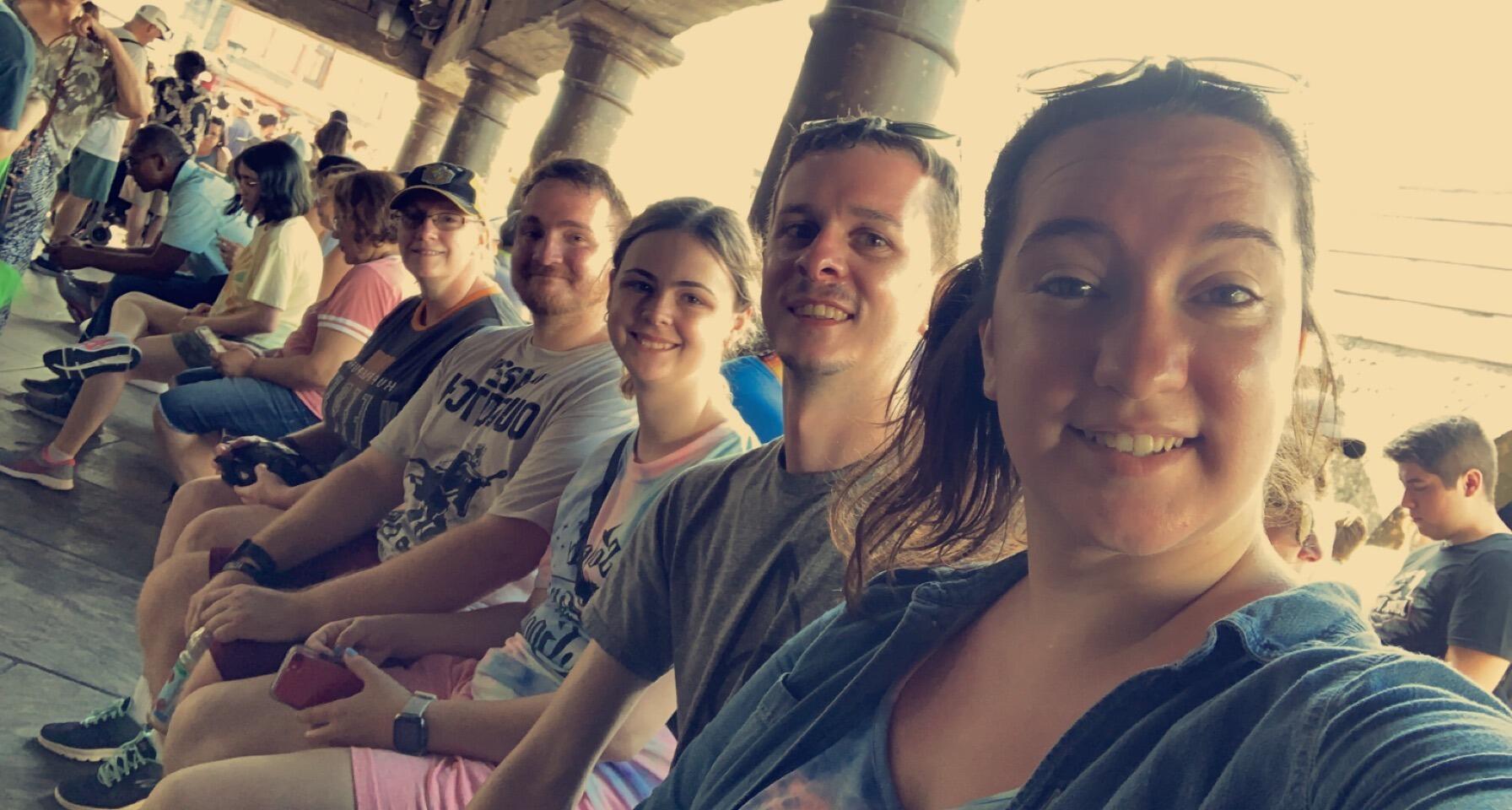 Once things started to get "back to normal" and they felt safe enough to travel again, the couple went on their first family vacation with Mandy's mom, brother and Matt's now wife, Colleen. (not pictured: Tom)