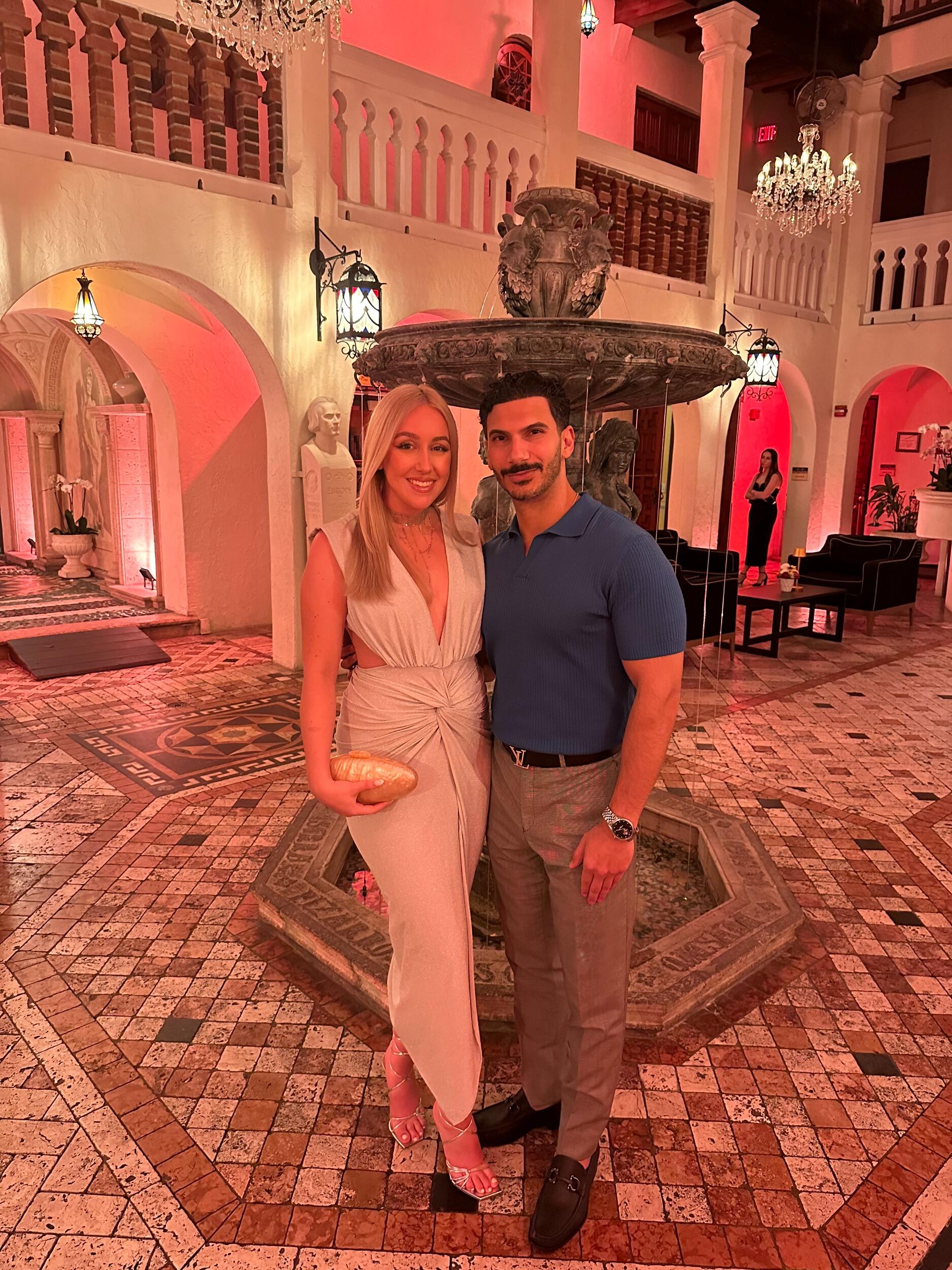 Our second trip together to Miami. Here we had dinner at the Versace Mansion!