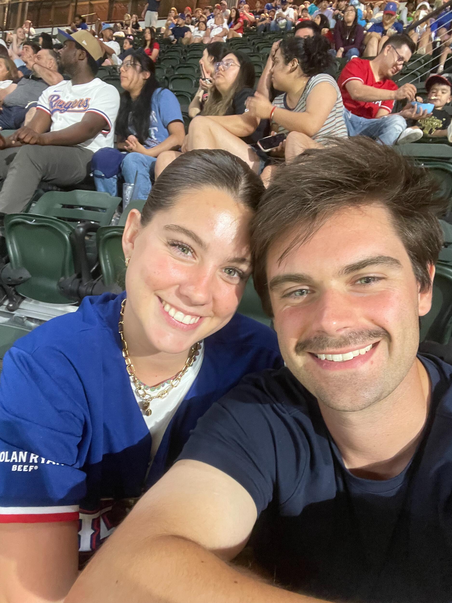 Had some fun cheering on the Texas Rangers for dollar hotdog day!
