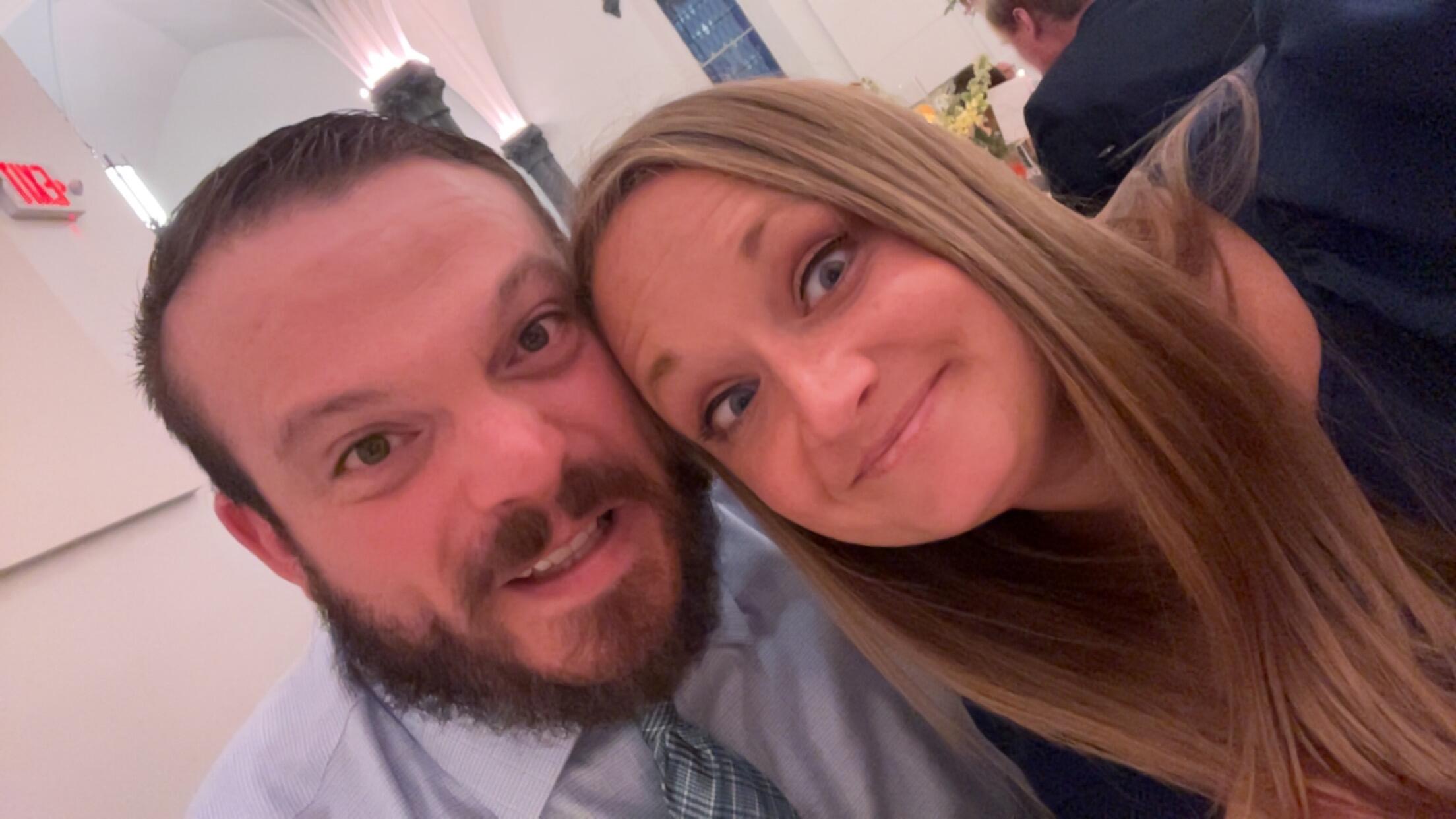 Attending the first of many weddings together 