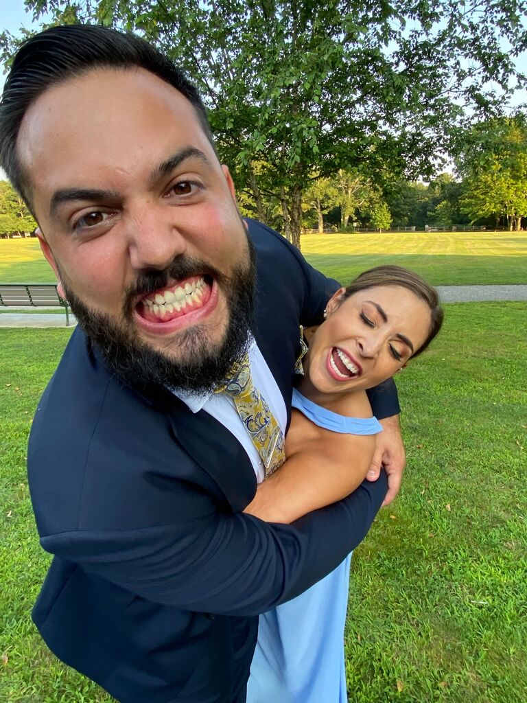 Our first wedding we attended together!