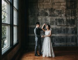 Industrial wedding venue in Peabody, Massachusetts.