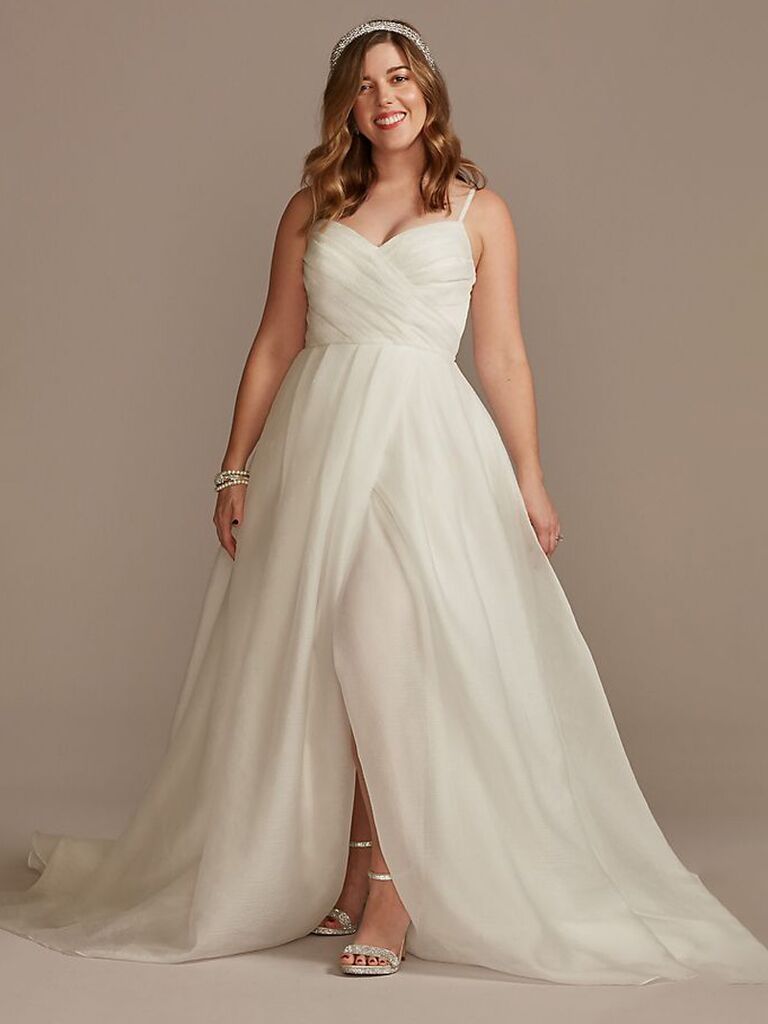 Tulle A-Line Bridesmaid Dress with Sweetheart Neckline